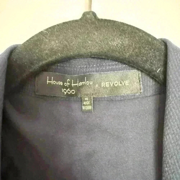 House of Harlow 1960 x Revolve Joline Wrap Dress Navy - Long Sleeve - XS - Picture 5 of 7